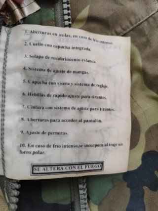 Traje de intemperie 2 piezas camuflaje