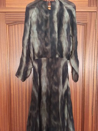 Vestido Massimo Dutti Marrón Talla M