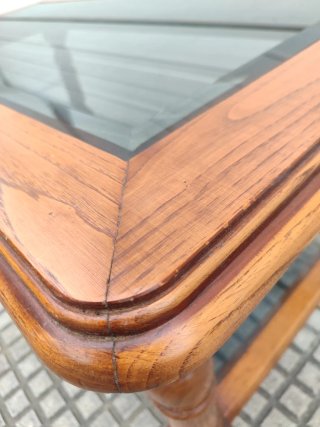 Mesa de centro de castaño