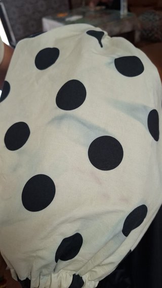 Mangas de vestido de flamenca lunares