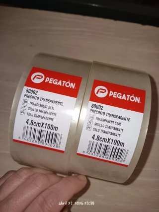 Cinta de embalar transparente Pegatón