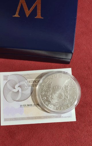 Moneda 10€ Plata Columnario