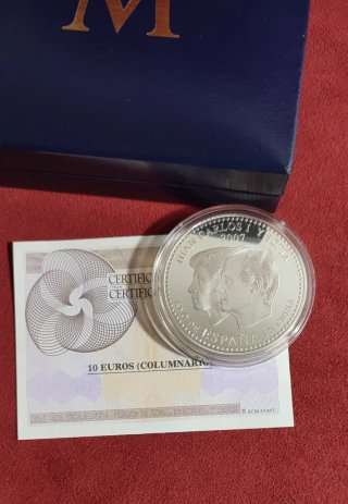 Moneda 10€ Plata Columnario