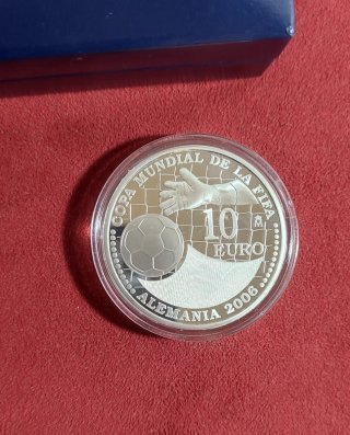 Moneda 10€ Plata Copa Mundial Alemania 2006