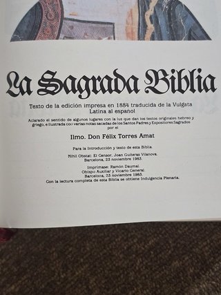Libro la sagrada Biblia
