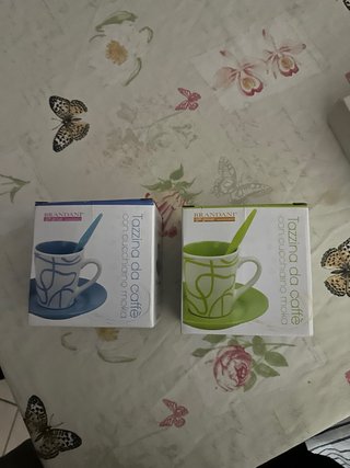 Brandani Tazzine da Caffè con piattino e cuc Moka