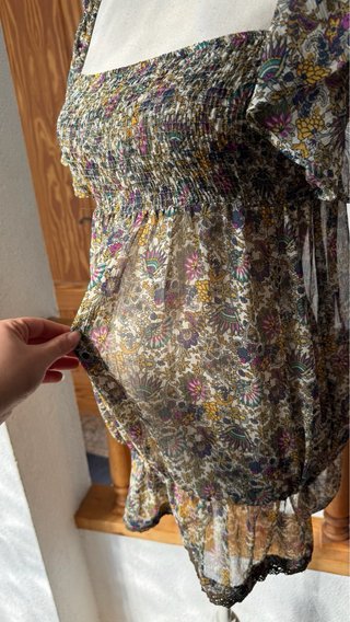 Blusa estampado floral - L