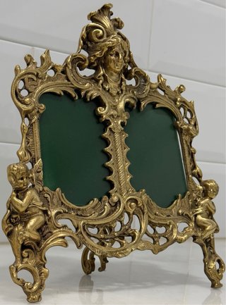 ANTIGUO MARCO FOTOS DE BRONCE NAPOLEÓN FRANCIA