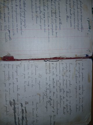Antiguo libro manuscrito religioso SERNA TOMELLOSO