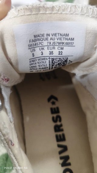 Sapatilhas Converse brancas n.º 35