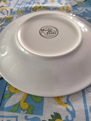 Set piatti ceramica decorati pezzi 12