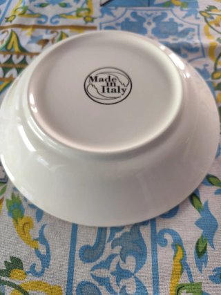 Set piatti ceramica decorati pezzi 12