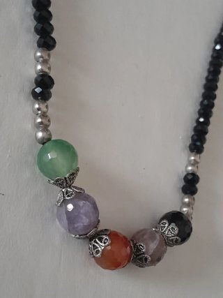 Lote 2 collares piedra natural