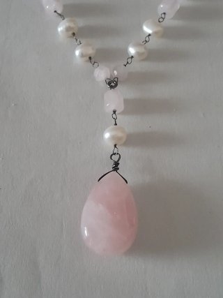 Lote 2 collares piedra natural