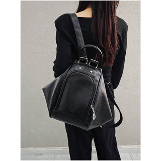 Bolso Bandolera Multifuncional Negro Mochila Mujer