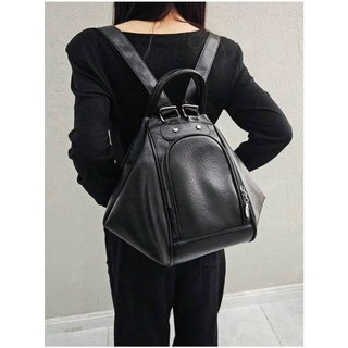 Bolso Bandolera Multifuncional Negro Mochila Mujer