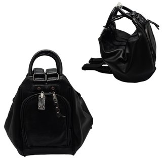 Bolso Bandolera Multifuncional Negro Mochila Mujer