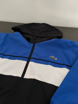 Conjunto Chándal Lacoste Negro y Azul