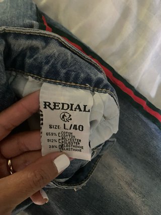 Pantalón vaquero T L con bordado