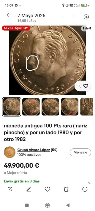 Moneda Antigua Carlos III Rey de España 1780