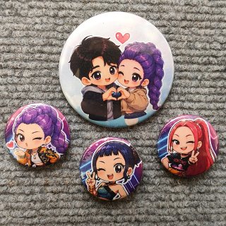 Chapas K-pop Chibi Kawaii - Pack