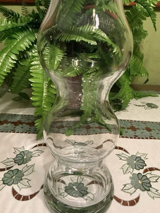 Jarrón de cristal grande elegante