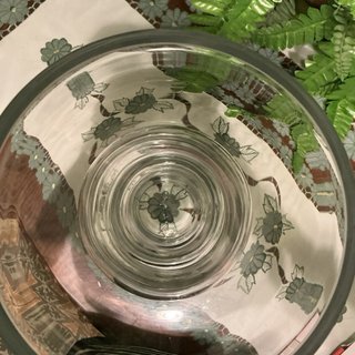Jarrón de cristal grande elegante