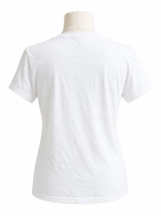 Camiseta Levi's Blanca Logo Rojo Talla M Mujer