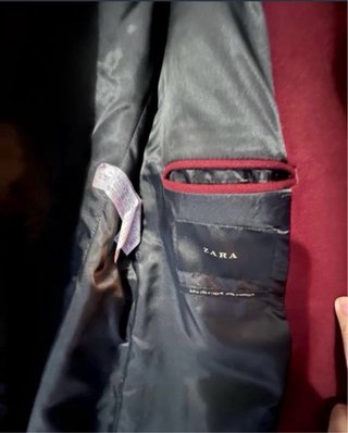 Abrigo Zara Hombre Rojo