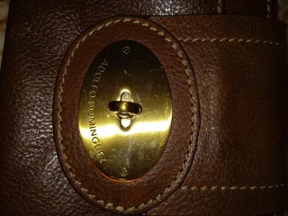 Bolso Adolfo Dominguez Marrón Piel Vintage