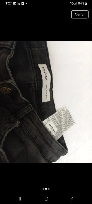 Pantalón vaquero Bershka hombre talla 36