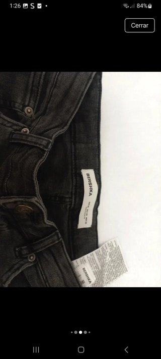 Pantalón vaquero Bershka hombre talla 36