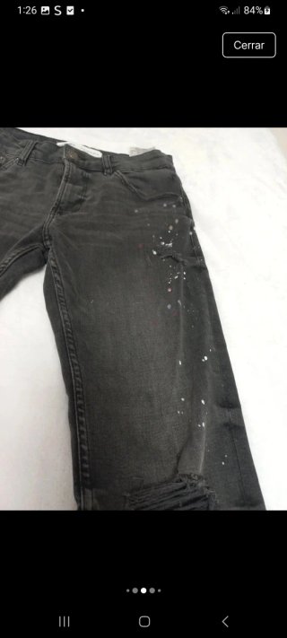 Pantalón vaquero Bershka hombre talla 36