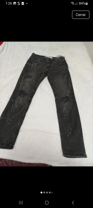 Pantalón vaquero Bershka hombre talla 36
