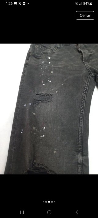 Pantalón vaquero Bershka hombre talla 36