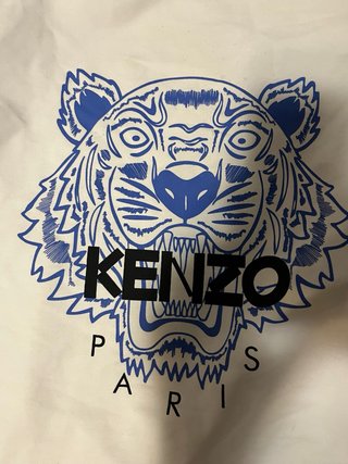 Sudadera Kenzo Oso Azul Blanca Talla M