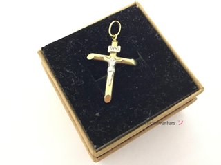 crucifijo oro 14k