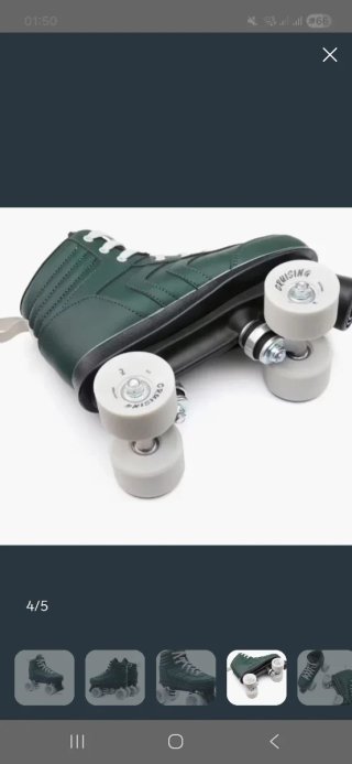 Patines en línea verdes talla 38 nuevos