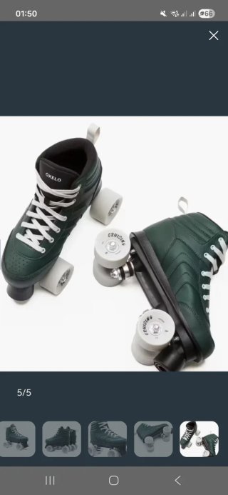 Patines en línea verdes talla 38 nuevos