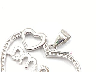 colgante plata 925mm con piedra con circonita