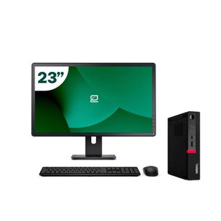 Pack Lenovo M720q Tiny i5 8500T 16GB SSD 256GB + LCD 23" + Tecl y Ratón Inalámbrico + WiFi