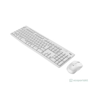 Teclado + Ratón Logitech MK295 Silent Touch, Blanco, Nuevo