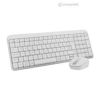 Teclado + Ratón Logitech MK250 Inalámbrico Wireless, Blanco, Nuevo