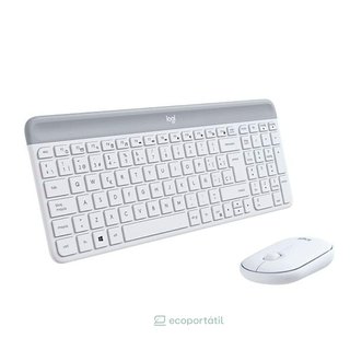 Teclado + Ratón Logitech MK470 Inalámbrico Wireless, Blanco, Nuevo