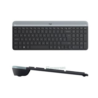 Teclado + Ratón Logitech MK470 Inalámbrico Wireless, Negro, Nuevo