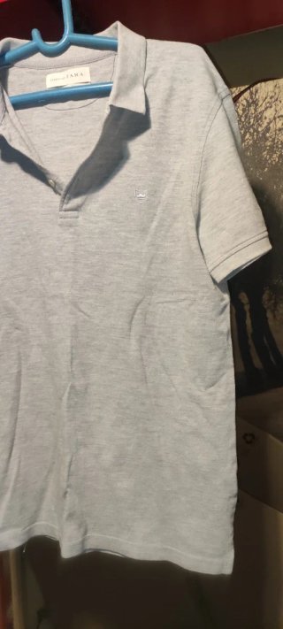Polo L  Zara Gris