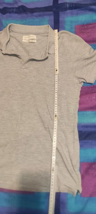 Polo L  Zara Gris