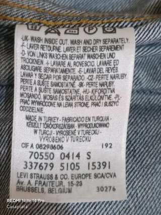 Cazadora tejana Levi's Talla S R14