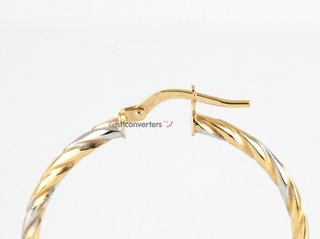 argollas oro 18k