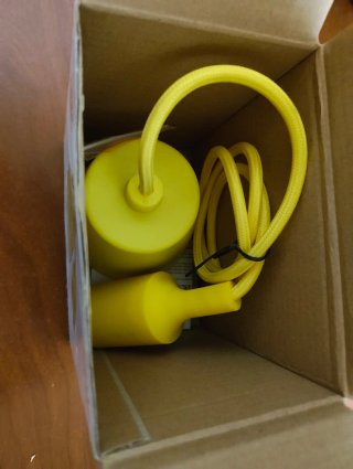 Candeeiro de teto E27 Amarelo Silicone